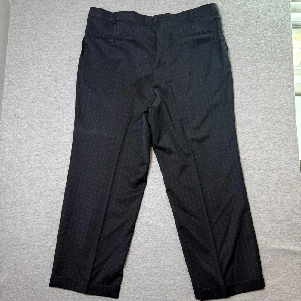 Petrocelli Roger Stuart Mens Black Suit 50L Wool Cashmere Blazer‎ Pants Classic
